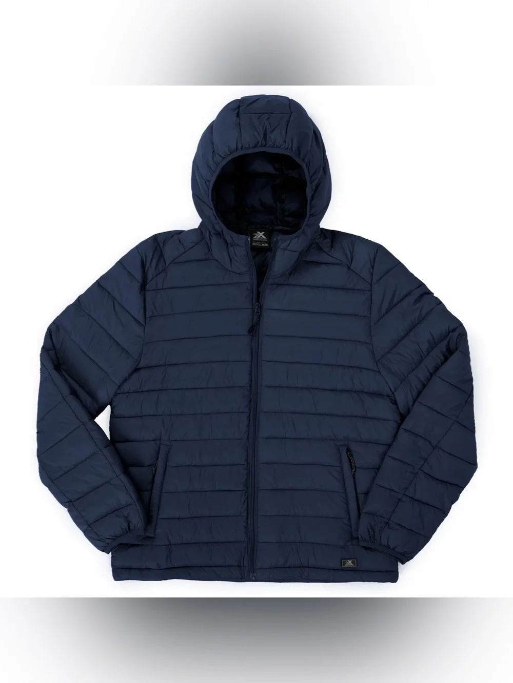 ZeroXposur Men's Hooded Puffer Jacket in Navy Blue